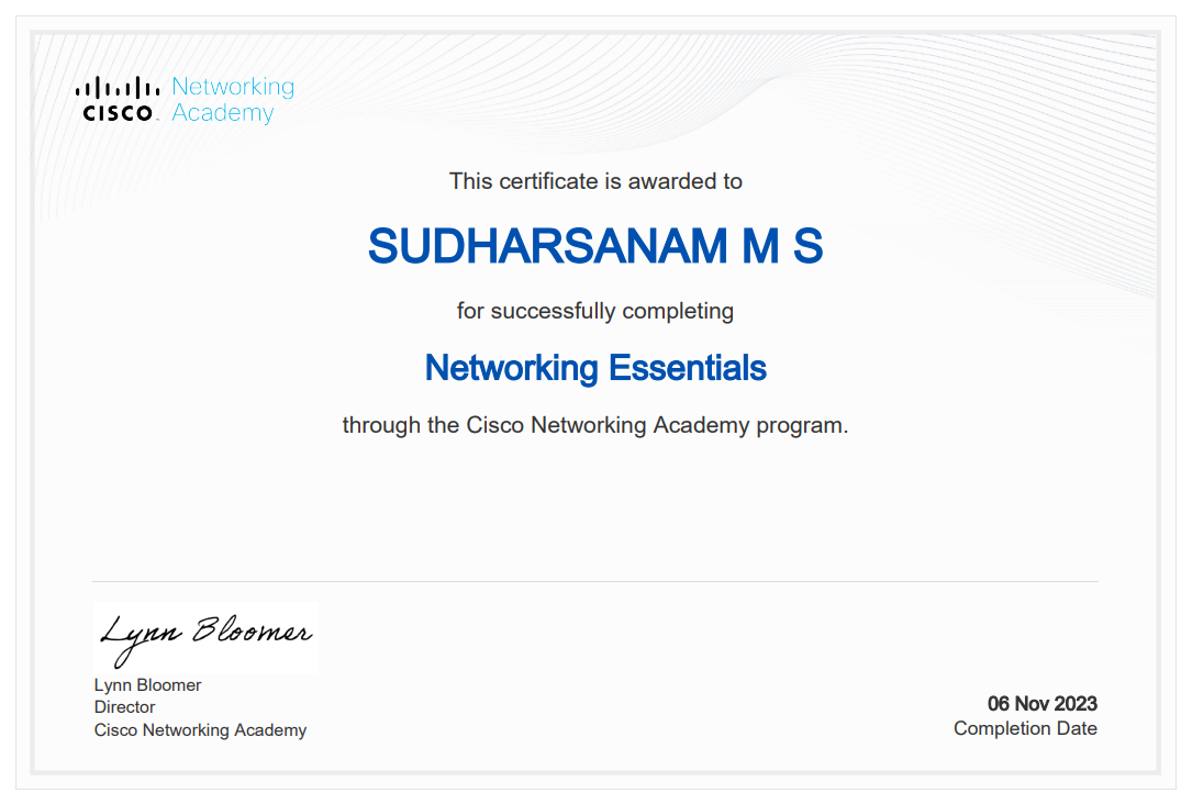 Cisco Networking Essentials